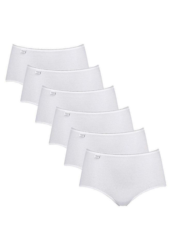 sloggi Midislip 6er Pack 24/7 Cotton (Spar-Set, 3-St) Midi Slip - Baumwolle - Wärmend - Perfekter Sitz, Mit feinen Details von sloggi