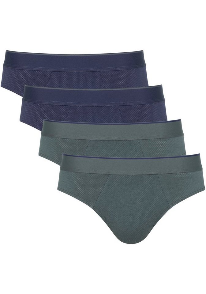 sloggi Midislip men EVER Airy Brief C4P (Packung, 4-St) Herrenslip, Brief, atmungsaktives Material von sloggi