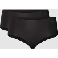 Sloggi Pantie mit Label-Detail Modell 'ZERO MICROFIBRE' in Black, Größe L von Sloggi