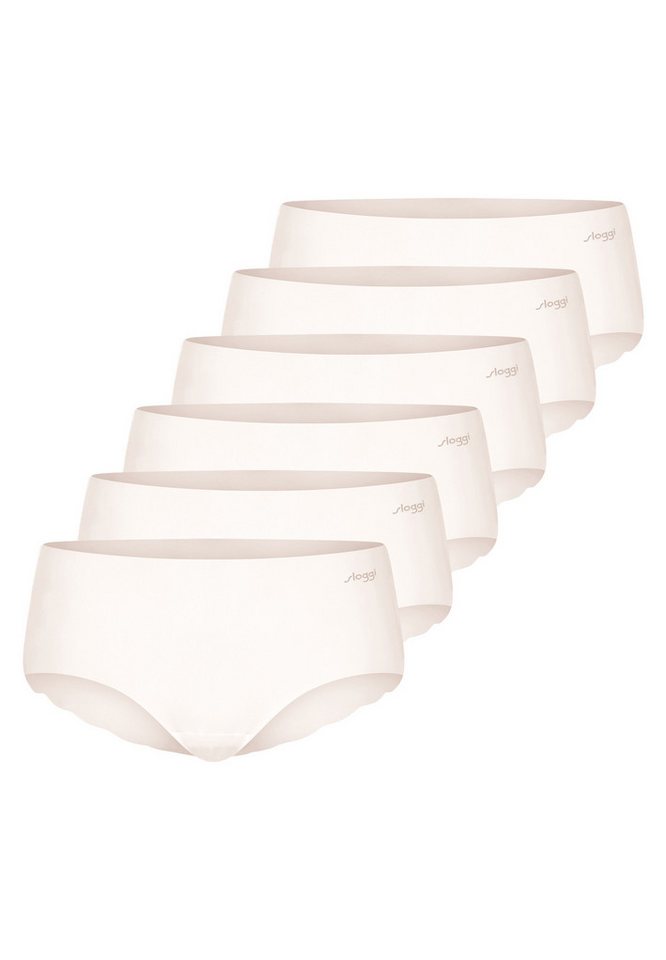 sloggi Panty 6er Pack ZERO Microfibre 2.0 (Spar-Set, 6-St) Short Slip - Nahtlos - Kein Abzeichnen unter Kleidung von sloggi