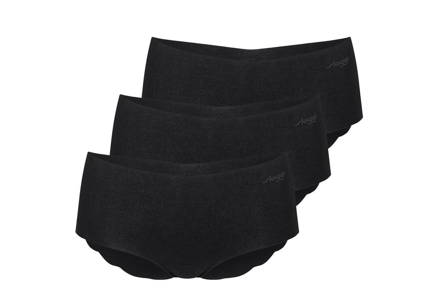 sloggi Panty zero Modal (3-St) saumlose Abschlüsse, typische sloggi Wellenkante, im 3er Pack von sloggi