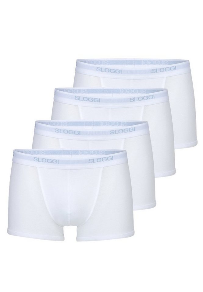 sloggi Retro Boxer 4er Pack Basic (Spar-Set, 4-St) Retro Short / Pant - Baumwolle - Ohne Eingriff - von sloggi