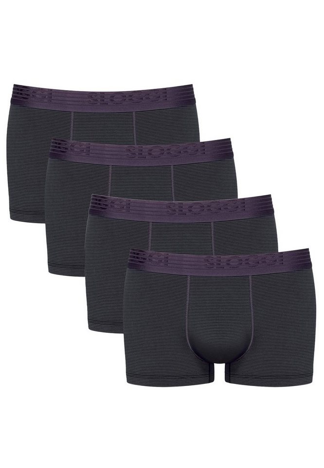 sloggi Retro Boxer 4er Pack Ever Cool (Spar-Set, 4-St) Hipster / Pant - Baumwolle - Ohne Eingriff - Shorts mit Kühl-Effekt von sloggi