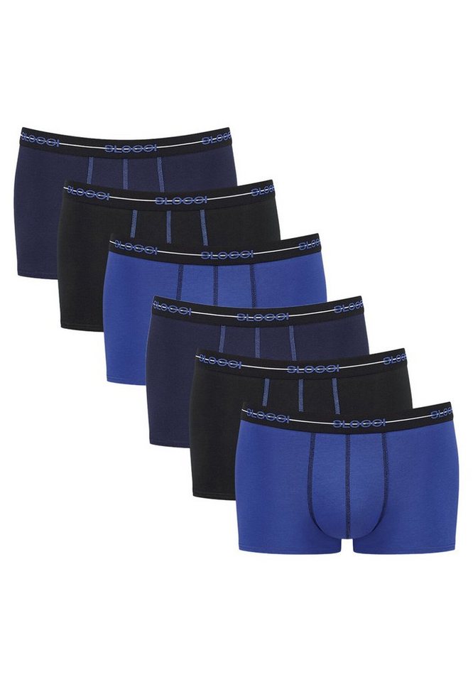 sloggi Retro Boxer 6er Pack Start (Spar-Set, 6-St) Hipster / Pant - Baumwolle - Ohne Eingriff - Extra weiches Taillenband von sloggi