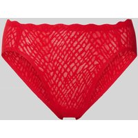 Sloggi Slim Fit Slip in semitransparentem Design Modell 'Bliss' in Rot, Größe M von Sloggi