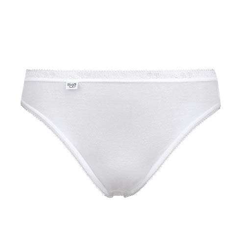 Sloggi 10107304 Damen Slip 2er Pack strapazierfähig und elastisch mit Stretch, Groesse 44, 2X weiß Sloggi 10107304 Damen Slip 2er Pack strapazierfähig und elastisch mit Stretch, Groesse 44, 2X weiß von Sloggi