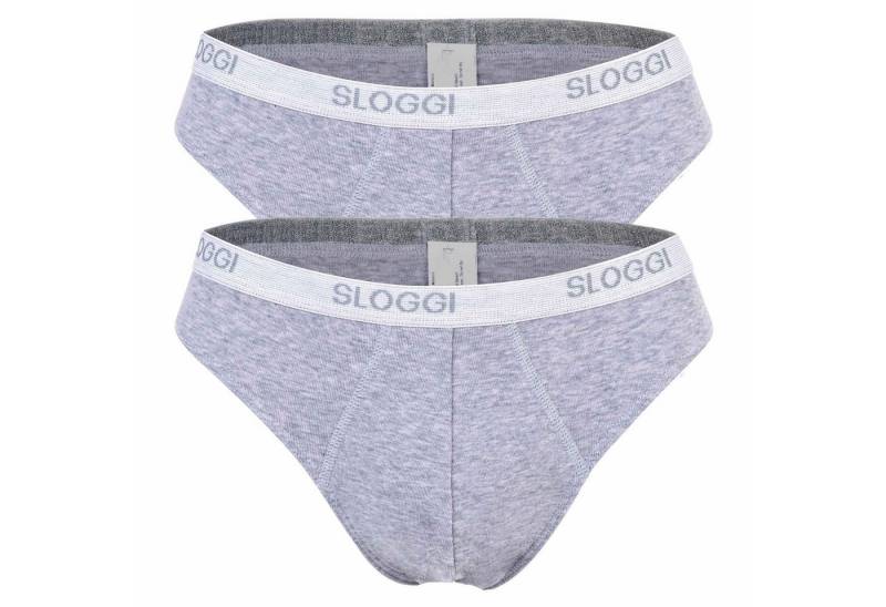 sloggi Slip Herren Slip 2er Pack Baumwollmischung Basic Mini (Packung, 2er Pack) von sloggi