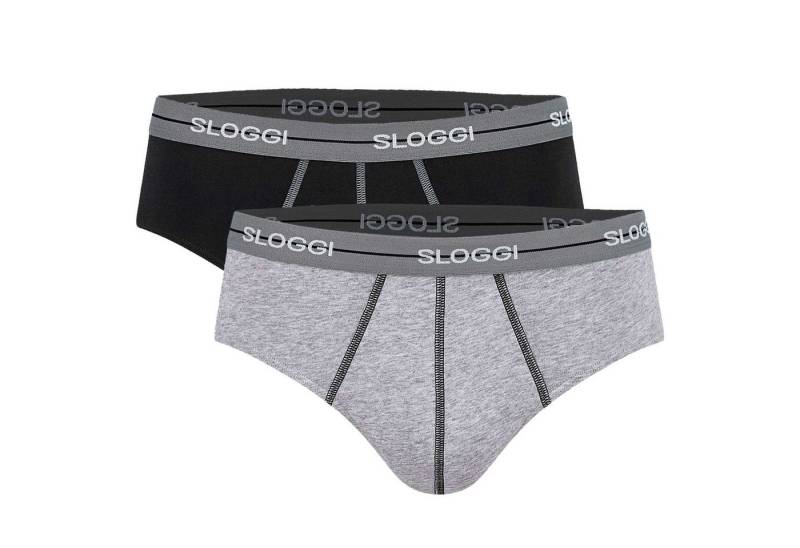 sloggi Slip Herren Slip 2er Pack Baumwollmischung (Packung, 2er Pack) von sloggi