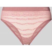 Sloggi Slip aus graphischer Spitze Modell 'Lenzing’s Tencel™' in Mauve, Größe L-XXL von Sloggi