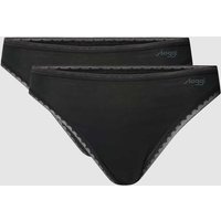 Sloggi Slip mit Label-Detail im 2er-Pack in Black, Größe L von Sloggi