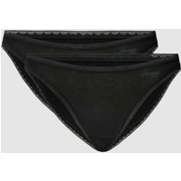 Sloggi Slip mit Label-Details im 2er-Pack in Black, Größe L von Sloggi