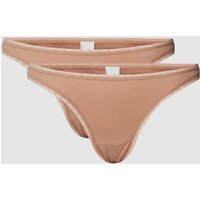 Sloggi Slip mit Label-Details im 2er-Pack in Mittelbraun, Größe XL von Sloggi
