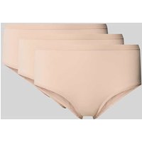Sloggi Slip mit Label-Print Modell 'GO DAILY' im 3er-Pack in Beige, Größe L von Sloggi