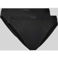Sloggi Slip mit Label-Print im 2er-Pack Modell 'Ease' in Black, Größe L Sloggi Slip mit Label-Print im 2er-Pack Modell 'Ease' in Black, Größe L von Sloggi