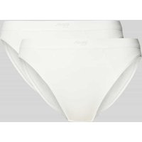Sloggi Slip mit Label-Print im 2er-Pack Modell 'Ease' in Offwhite, Größe S Sloggi Slip mit Label-Print im 2er-Pack Modell 'Ease' in Offwhite, Größe S von Sloggi