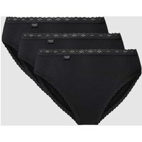 Sloggi Slip mit Muschelsaum in Black, Größe 40 von Sloggi