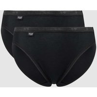 Sloggi Slip mit Stretch-Anteil im 2er-Pack Modell 'Tai' in Black, Größe 46 von Sloggi