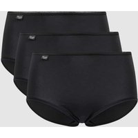 Sloggi Slip mit Stretch-Anteil im 3er-Pack Modell 'Midi' in Black, Größe 40 von Sloggi