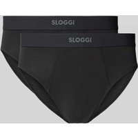 Sloggi Slip mit elastischem Label-Bund Modell 'EVER' in Black, Größe XL von Sloggi