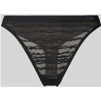 Sloggi String in Mesh-Optik Modell 'Lenzing’s Tencel™' in Black, Größe L-XXL von Sloggi