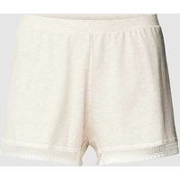 Sloggi Sweatshorts mit Spitzenbesatz Modell 'Go Ribbed' in Hellgrau Melange, Größe M von Sloggi