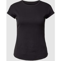 Sloggi T-Shirt in Ripp-Optik Modell 'Go Ribbed' in Black, Größe L von Sloggi