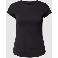 Sloggi T-Shirt in Ripp-Optik Modell 'Go Ribbed' in Black, Größe XS von Sloggi