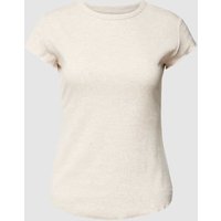 Sloggi T-Shirt in Ripp-Optik Modell 'Go Ribbed' in Hellgrau Melange, Größe XL von Sloggi