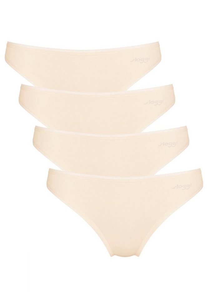 sloggi Tai-Slip 4er Pack Go (Spar-Set, 4-St) Tai Slip - Baumwolle - Aus nachhaltiger Bio Baumwolle von sloggi