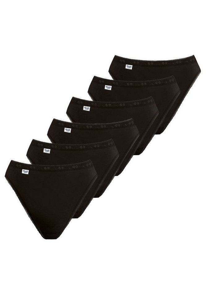 sloggi Tai-Slip 6er Pack Basic + (Spar-Set, 6-St) Tai Slip - Baumwolle - Wärmend - Perfekter Sitz, Mit feinen Details von sloggi