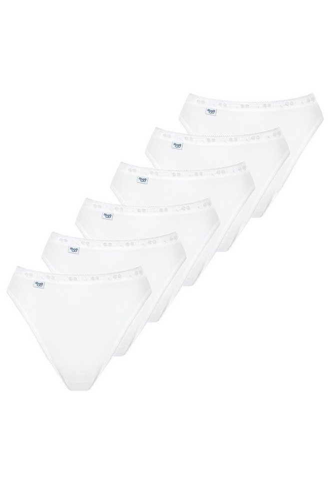 sloggi Tai-Slip 6er Pack Basic + (Spar-Set, 6-St) Tai Slip - Baumwolle - Wärmend - Perfekter Sitz, Mit feinen Details von sloggi