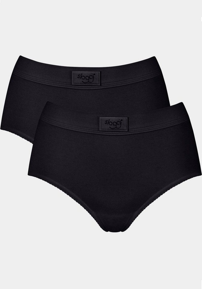 sloggi Slip Double Comfort Maxi 2P (2er Pack) doppellagiges Taillenband von sloggi