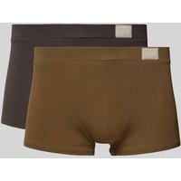 Sloggi Trunks mit Teilungsnähten im 2er-Pack in Khaki, Größe L von Sloggi