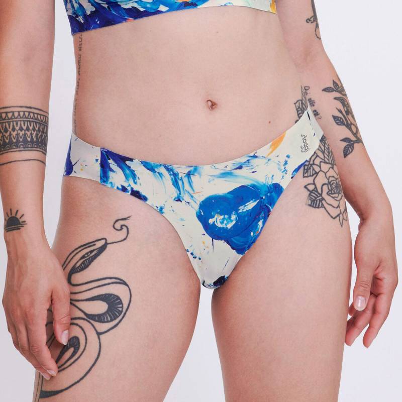 Sloggi Zero Feel 2.0 collab high leg Tai Slip, Multi, Größe: M, Damen von Sloggi