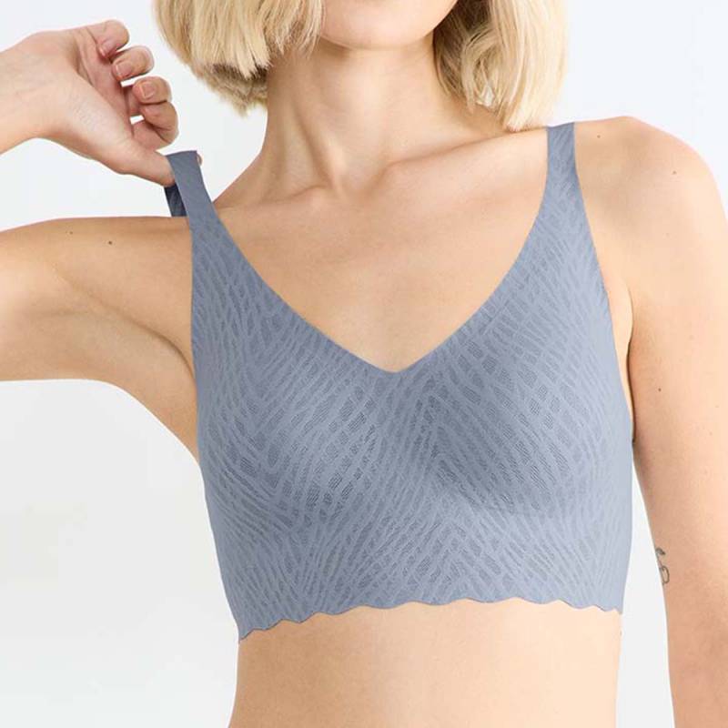 Sloggi Zero Feel Bliss Bralette BH, Blau, Größe: XL, Damen von Sloggi
