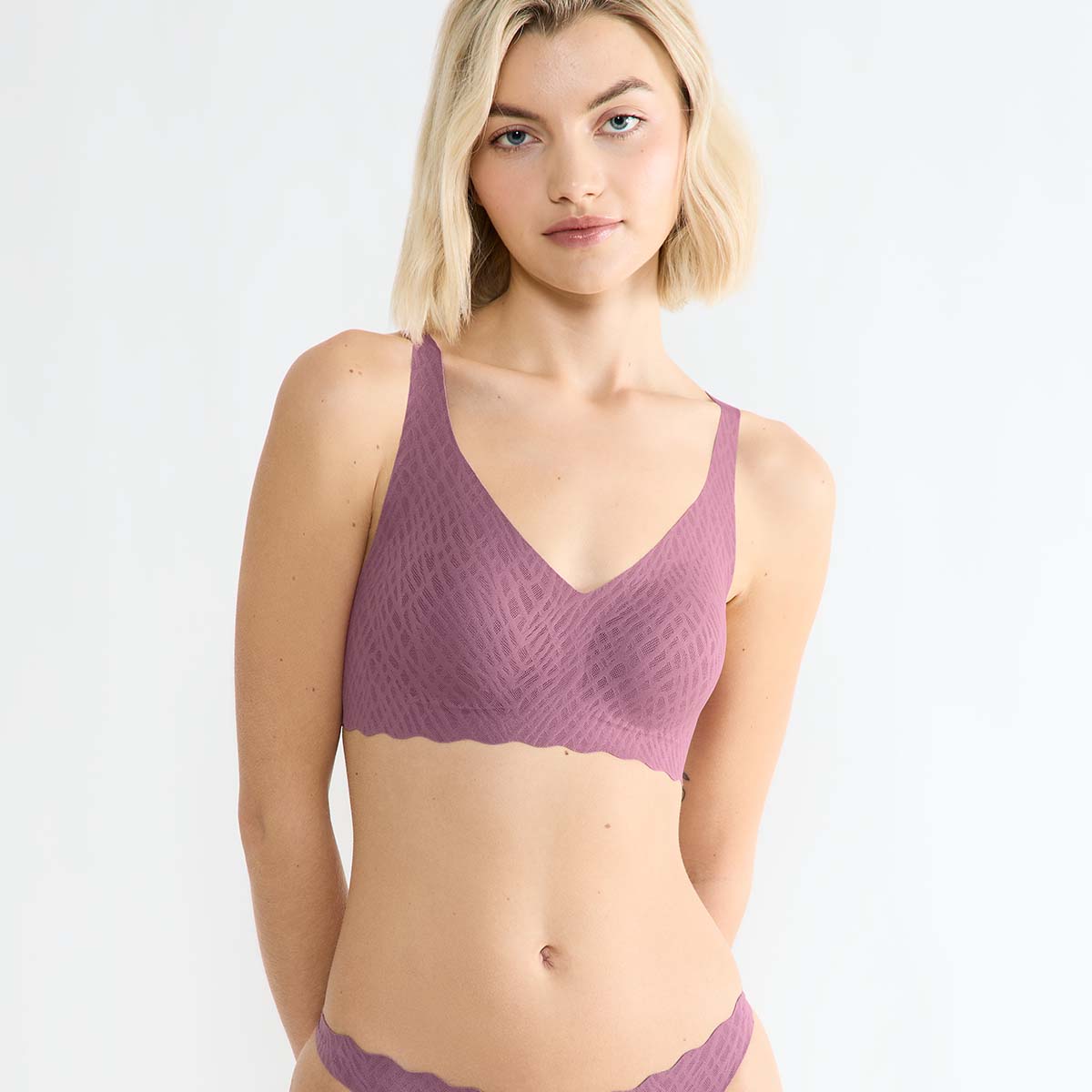 Sloggi Zero Feel Bliss Bralette BH, Violet, Größe: XL, Damen von Sloggi