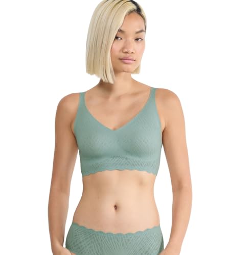 Sloggi Damen Zero Feel Bliss Bralette Bra, Misty Turquoise, XS EU Sloggi Damen Zero Feel Bliss Bralette Bra, Misty Turquoise, XS EU von Sloggi