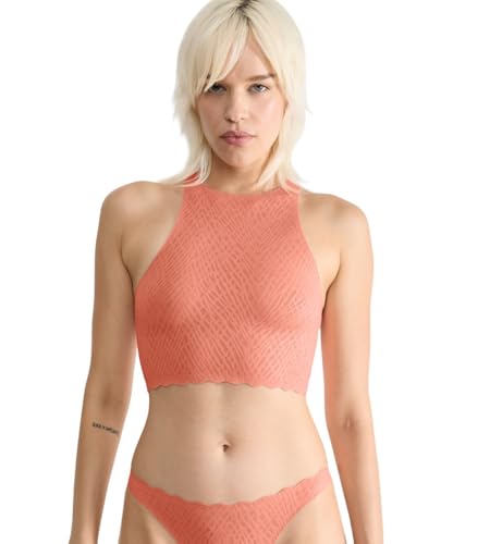 Sloggi Damen Zero Feel Bliss Crop Top Shirt, Lovely Apricot, S EU von Sloggi
