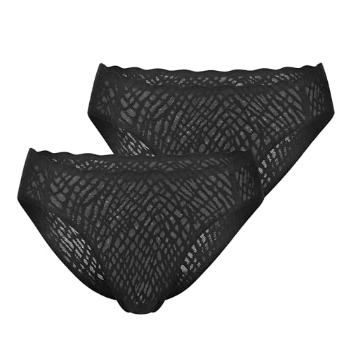 Sloggi Zero Feel Bliss High Leg 2er Pack Black XXL von Sloggi