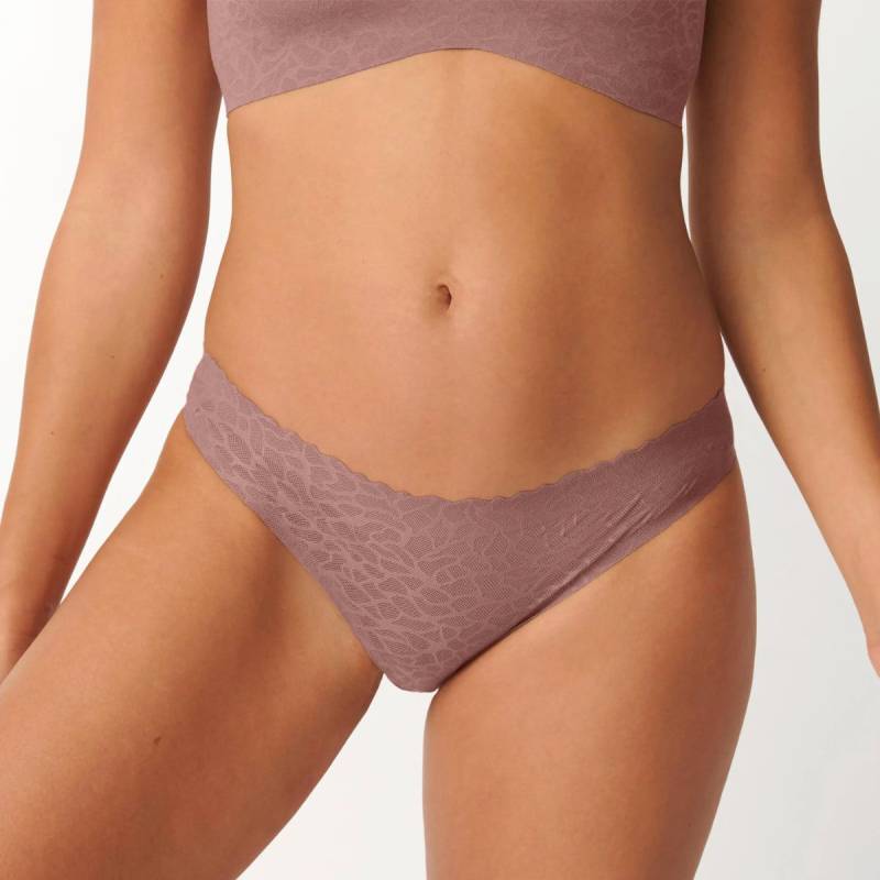 Sloggi Zero Feel Lace 2.0 Brazilian Slip, Braun, Größe: S, Damen von Sloggi