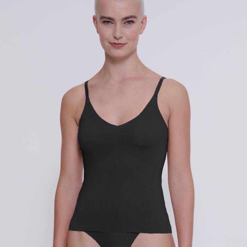 Sloggi Zero Feel 2.0 spaghetti Oberteil, Schwarz, Größe: XXL, Damen von Sloggi