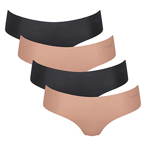 Sloggi Damen Zero Microfibre 2.0 C2p Hipster-Höschen, 4 x Braun – dunkle Kombination, S von Sloggi