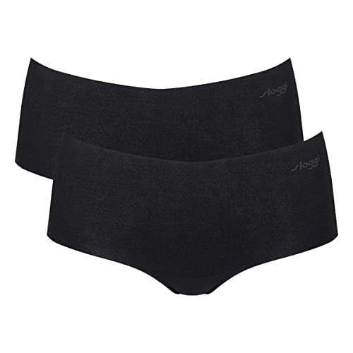 sloggi Damen 24/7 Cotton Midi C3P, Black, 46 von Sloggi