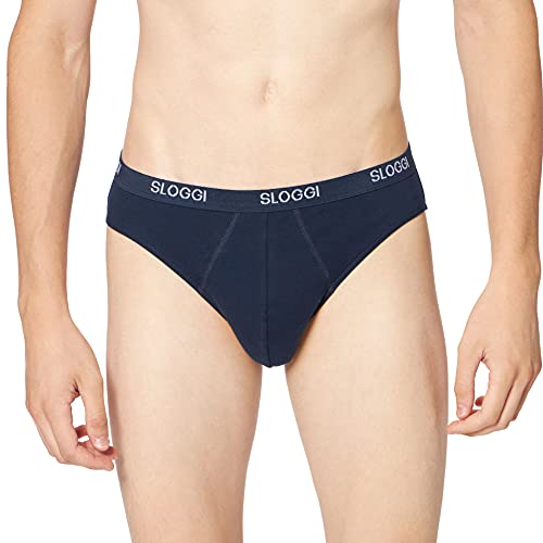 sloggi men Herren Basic Mini Slip, Night Blue, 7 von Sloggi
