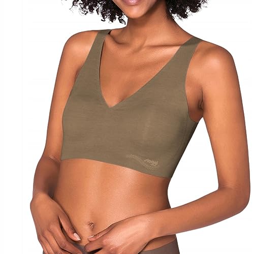 Sloggi Zero Feel Natural Top Bustier für Damen Gr. S, Dunkelgrün von Sloggi