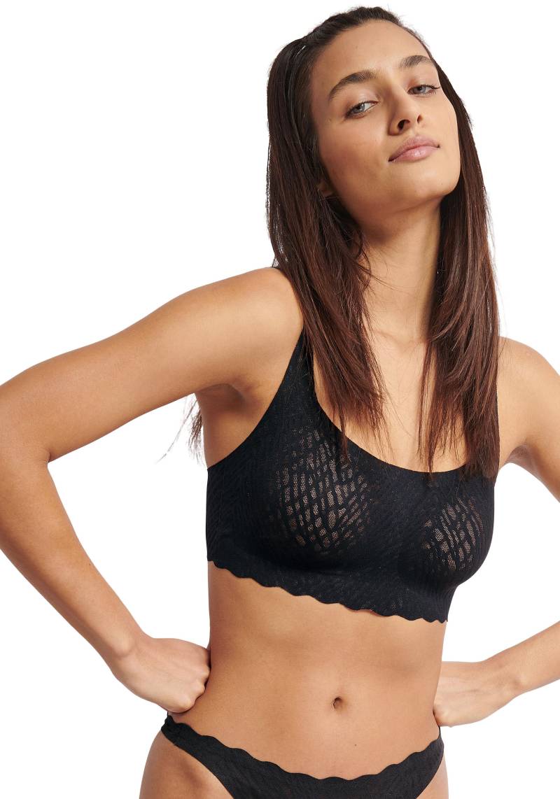 sloggi Bustier "ZERO Feel Bliss" Packung, 1 Stk. tlg., Stretch-Spitze, herausnehmbare Pads, bequem von Sloggi