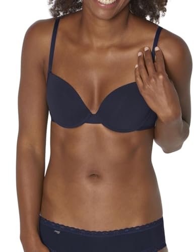 sloggi Damen 24/7 100 WHP Halbschalen BH, Blue - Light Combination, 70A von Sloggi