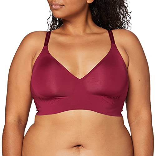 sloggi Damen BODY ADAPT Soft Bra Bügelloser BH, Dark Wine, S plus von Sloggi