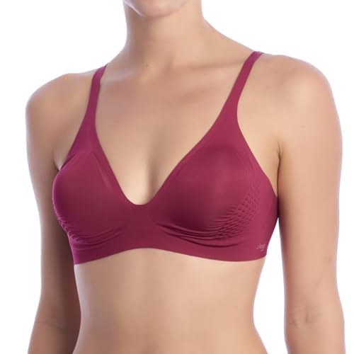 sloggi Damen BODY ADAPT T-Shirt Bra Padded BH, Dark Wine, M plus von Sloggi