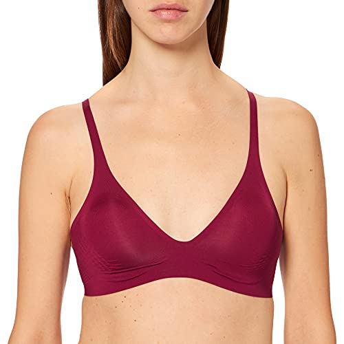 sloggi Damen BODY ADAPT T-Shirt Bra Padded BH, Dark Wine, XS von Sloggi